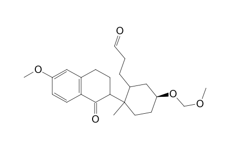 Cyclohexanepropanal, 5-(methoxymethoxy)-2-methyl-2-(1,2,3,4-tetrahydro-6-methoxy-1-oxo-2-n aphthalenyl)-, [1.alpha.,2.beta.(R*),5.alpha.]-(.+-.)-