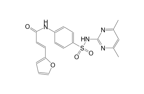 (2E)-N-(4-{[(4,6-dimethyl-2-pyrimidinyl)amino]sulfonyl}phenyl)-3-(2-furyl)-2-propenamide