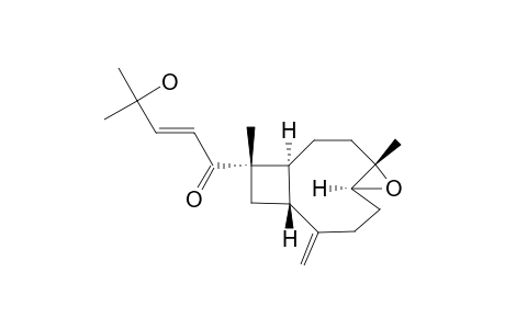 NANOLOBATIN_B;(1S,4S,5S,9R,11S,14Z)-4,5-EPOXYXENIAPHYLLA-8(19),14-DIEN-12-ON-15-OL
