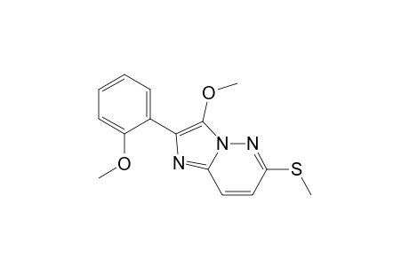 3-methoxy-2-(2-methoxyphenyl)-6-(methylthio)imidazo[1,2-b]pyridazine