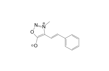 3-Methyl-4-[(E)-2-phenylethenyl]-1,2,3-oxadiazol-3-ium-5-olate