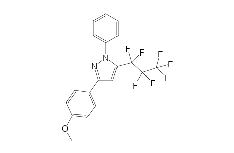 3-(4-Methoxyphenyl)-5-(perfluoropropyl)-1-phenyl-1H-pyrazole