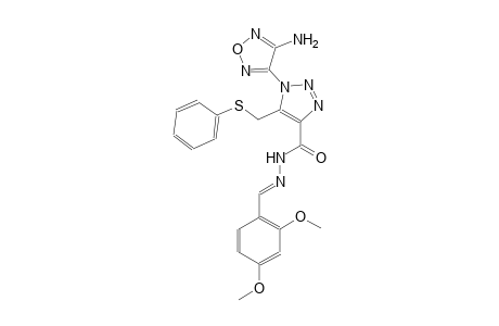 1-(4-amino-1,2,5-oxadiazol-3-yl)-N'-[(E)-(2,4-dimethoxyphenyl)methylidene]-5-[(phenylsulfanyl)methyl]-1H-1,2,3-triazole-4-carbohydrazide