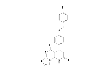 10-{4-[(4-fluorophenyl)methoxy]phenyl}-5-thia-2,7,13-triazatricyclo[7.4.0.0(2,6)]trideca-1(9),3,6-triene-8,12-dione