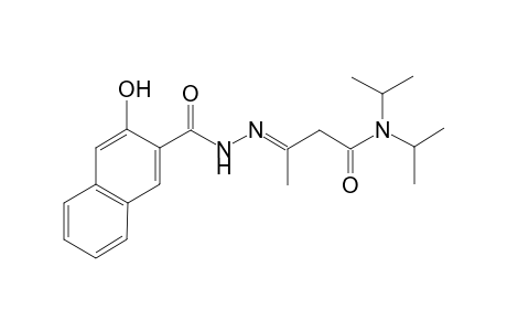 3-[(3-Hydroxy-naphthalene-2-carbonyl)-hydrazono]-N,N-diisopropyl-butyramide