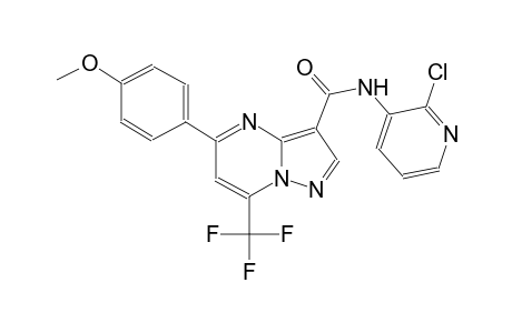 N-(2-chloro-3-pyridinyl)-5-(4-methoxyphenyl)-7-(trifluoromethyl)pyrazolo[1,5-a]pyrimidine-3-carboxamide