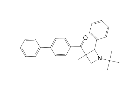 Ketone, 4-biphenylyl 1-tert-butyl-3-methyl-2-phenyl-3-azetidinyl, cis-