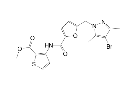 methyl 3-({5-[(4-bromo-3,5-dimethyl-1H-pyrazol-1-yl)methyl]-2-furoyl}amino)-2-thiophenecarboxylate