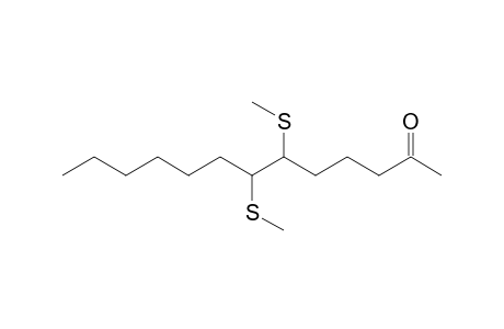 6,7-bis(methylsulfanyl)tridecan-2-one