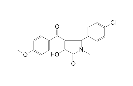 5-(4-chlorophenyl)-3-hydroxy-4-(4-methoxybenzoyl)-1-methyl-1,5-dihydro-2H-pyrrol-2-one