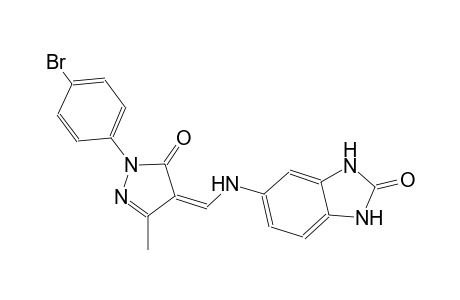 5-({(Z)-[1-(4-bromophenyl)-3-methyl-5-oxo-1,5-dihydro-4H-pyrazol-4-ylidene]methyl}amino)-1,3-dihydro-2H-benzimidazol-2-one