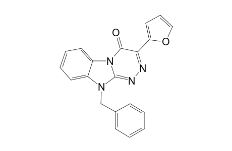 10-Benzyl-3-(fur-2'-yl)[1,2,5]triazino[4,3-a]benzimidazol-4(10H)-one