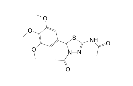 N-[4-acetyl-5-(3,4,5-trimethoxyphenyl)-4,5-dihydro-1,3,4-thiadiazol-2-yl]acetamide