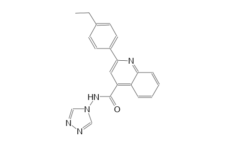 2-(4-ethylphenyl)-N-(4H-1,2,4-triazol-4-yl)-4-quinolinecarboxamide