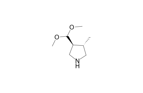 (3S,4S)-3-Dimethoxymethyl-4-methyl-pyrrolidine