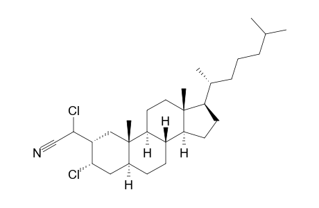 2-.alpha.-Chlorocyanomethyl-3.alpha.-chloro-5.alpha.-cholestane
