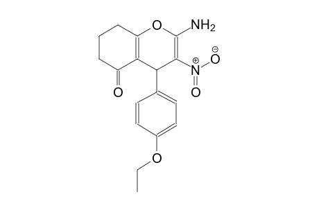 5H-1-benzopyran-5-one, 2-amino-4-(4-ethoxyphenyl)-4,6,7,8-tetrahydro-3-nitro-