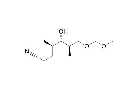 Heptanenitrile, 5-hydroxy-7-(methoxymethoxy)-4,6-dimethyl-, [4R-(4R*,5S*,6R*)]-