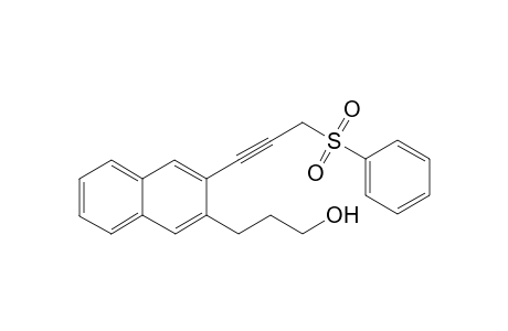 3-(3-Hydroxypropyl)-2-(3-phenylsulfonylpropynyl)naphthylene