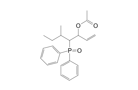 (3RS,4RS,5RS)-(3RS,4RS,5SR), (3RS,4SR,5RS)- ans (3RS,4SR,5SR)-4-Diphenylphosphinoyl-5-methylhept-1-en-3-yl Acetate
