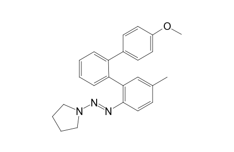 (E)-1-((4''-methoxy-5-methyl-[1,1':2',1''-terphenyl]-2-yl)diazenyl)pyrrolidine