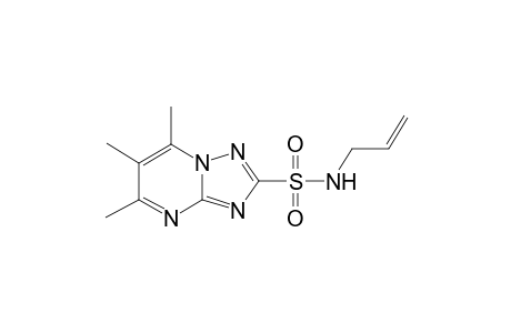 5,6,7-Trimethyl-[1,2,4]triazolo[1,5-a]pyrimidine-2-sulfonic acid allylamide