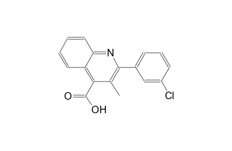 2-(3-chlorophenyl)-3-methyl-4-quinolinecarboxylic acid