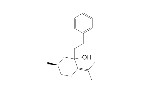 (1RS,5R)-5-Methyl-2-(1-methylethylidene)-1-(2-phenylethyl)cyclohexanol