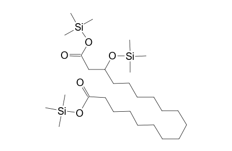 Octadecanedioic acid <3-hydroxy->, tri-TMS