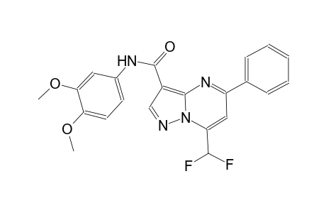 7-(difluoromethyl)-N-(3,4-dimethoxyphenyl)-5-phenylpyrazolo[1,5-a]pyrimidine-3-carboxamide