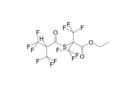 2-TRIFLUOROMETHYL-2-[BIS(TRIFLUOROMETHYL)THIOACETOXY]-3,3,3-TRIFLUOROPROPANOIC ACID, ETHYL ESTER