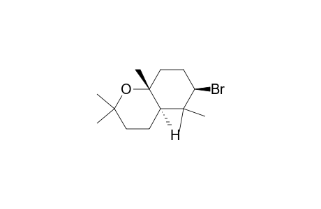 (4a.alpha.,6.beta.,8a.beta.)-(.+-.)-6-Bromooctahydro-2,2,5,5,8a-pentamethyl-2H-1-benzopyran