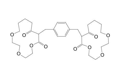 .alpha,.alpha.'-Bis(1,4,8trioxa-cyclotetradecane-9,11-dione)-p-xylene
