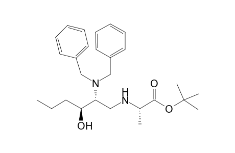 (2S)-2-[[(2R,3S)-2-(dibenzylamino)-3-hydroxy-hexyl]amino]propionic acid tert-butyl ester