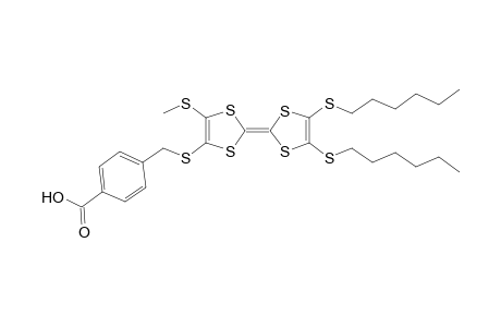TTF para-2-Acid [4,5-Bis(hexylthia)-4'-methylthia-5'-(4-carboxybenzylthia)tetrathiafulvalene]