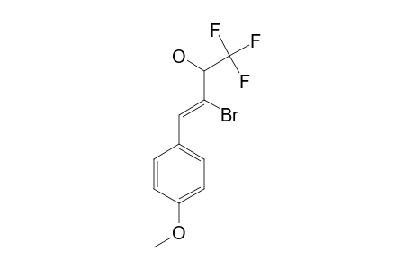 (Z)-4,4,4-TRIFLUORO-3-HYDROXY-2-BROMO-1-(4-METHOXYPHENYL)-BUT-1-ENE