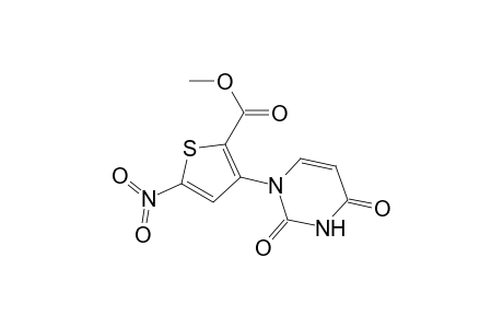 Methyl 5-nitro-3-(1',2',3',4'-tetrahydro-2',4'-dioxopyrimidin-1'-yl)thiophene-2-carboxylate