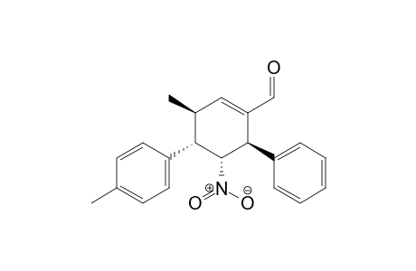 (3S,4S,5R,6R)-3-Methyl-5-nitro-6-phenyl-4-p-tolylcyclohex-1-enecarbaldehyde