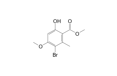 3-bromo-6-hydroxy-2-methyl-p-anisic acid, methyl ester