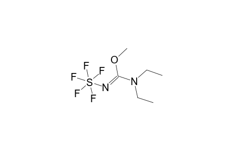 1,1-Diethyl-2-methyl-3-pentafluoropersulfuranyl-isourea