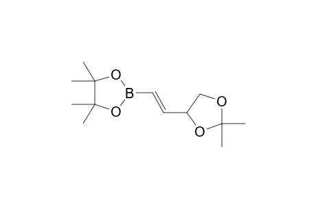 2-[(E)-2-(2,2-dimethyl-1,3-dioxolan-4-yl)ethenyl]-4,4,5,5-tetramethyl-1,3,2-dioxaborolane