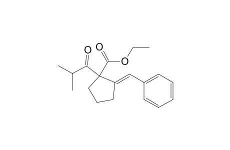 (E)-ethyl 2-benzylidene-1-isobutyrylcyclopentanecarboxylate