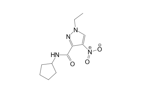N-cyclopentyl-1-ethyl-4-nitro-1H-pyrazole-3-carboxamide