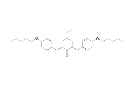 cyclohexanone, 4-ethyl-2,6-bis[[4-(pentyloxy)phenyl]methylene]-,(2E,6E)-