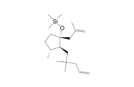 2-(2,2-Dimethylpent-4-en-1-yl)-3-methyl-1-(2-methyl-2-propen-1-yl)-1-(trimethylsilyloxy)cyclopentane
