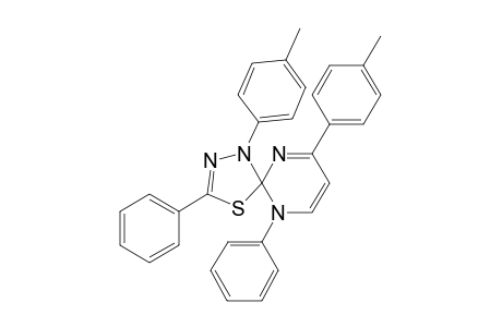 Spiro[4'-(4"-Methylphenyl)-1'-phenylpyrimidine-3-(4"-methylphenyl)-5-phenyl-2(1H),2'(3'H)-[1,3,4]thiadiazole