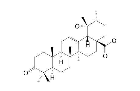 3-OXO-19-ALPHA-HYDROXY-URS-12-EN-28-OIC-ACID