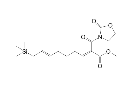 (2E,7E)-2-(2-ketooxazolidine-3-carbonyl)-9-trimethylsilyl-nona-2,7-dienoic acid methyl ester