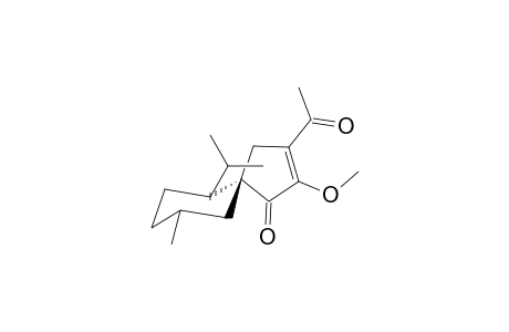 8-Acetyl-1-isopropyl-9-methoxy-4-methylspiro[5.4]dec-8-ene-10-one