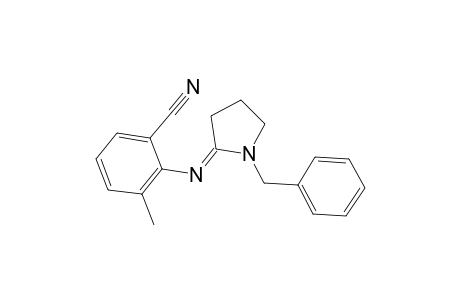 2-([(2E)-1-Benzylpyrrolidinylidene]amino)-3-methylbenzonitrile